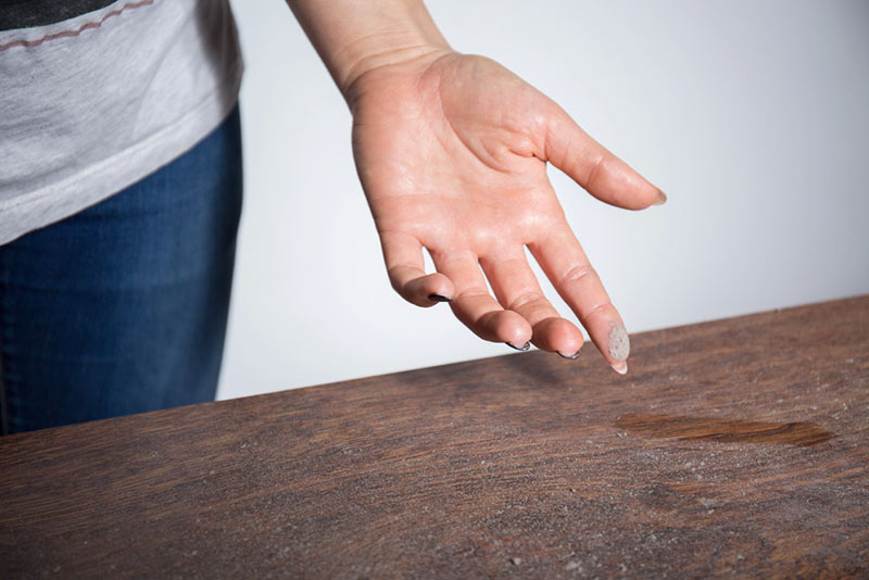 Dust buildup in home