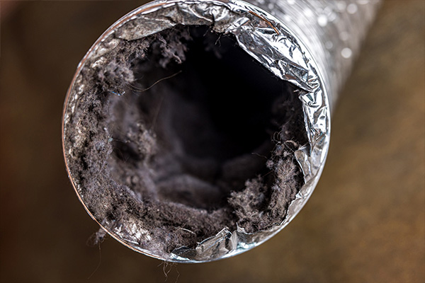 Old damaged duct system