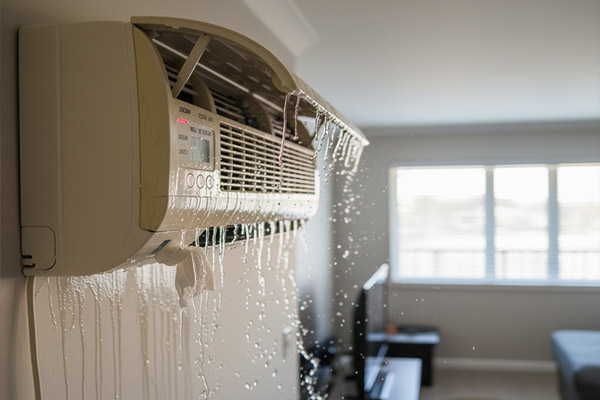 Mini split leaking water