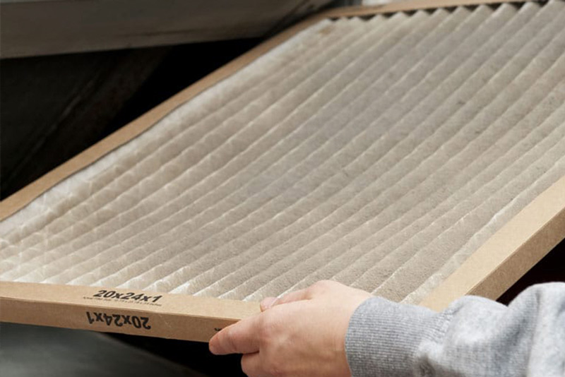 Dry indoor air from furnace