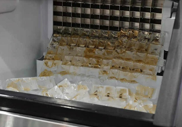 Dirty commercial ice machine