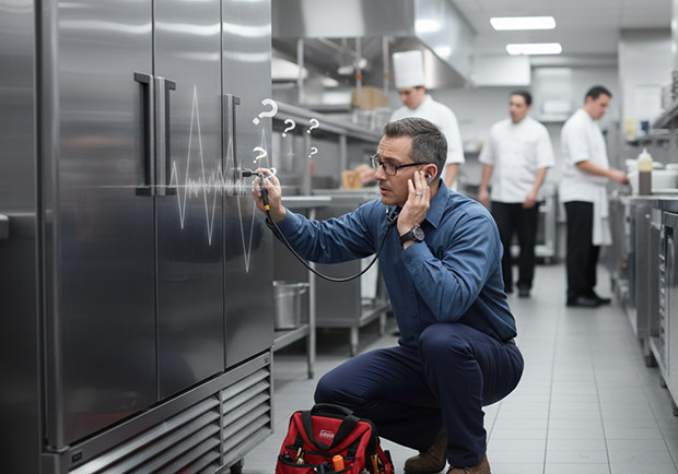 Walk-in cooler making loud noise
