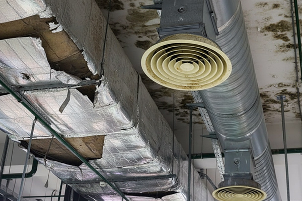 Old or outdated ventilation equipment