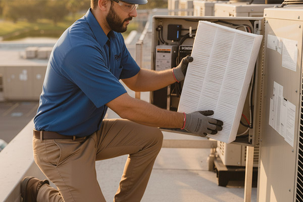 Energy efficient commercial HVAC unit