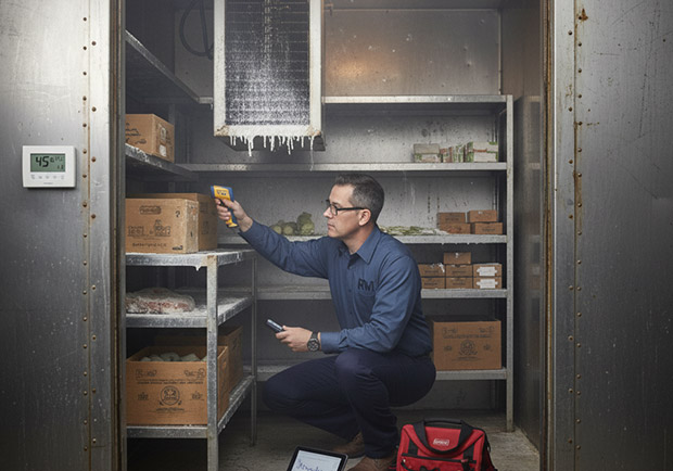 Inconsistent temperatures in walk-in cooler