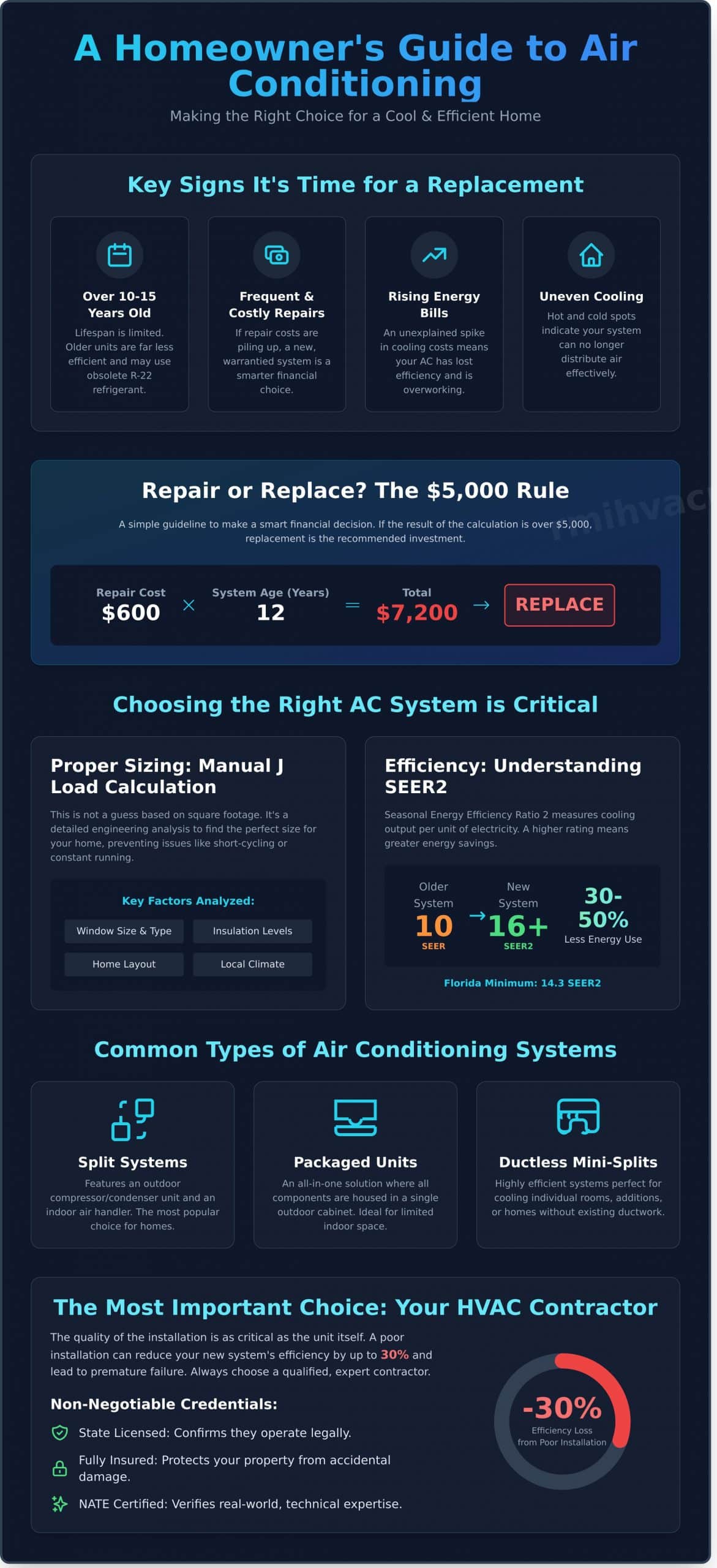 Air Conditioning Installation: A Complete Guide for Homeowners - Infographic
