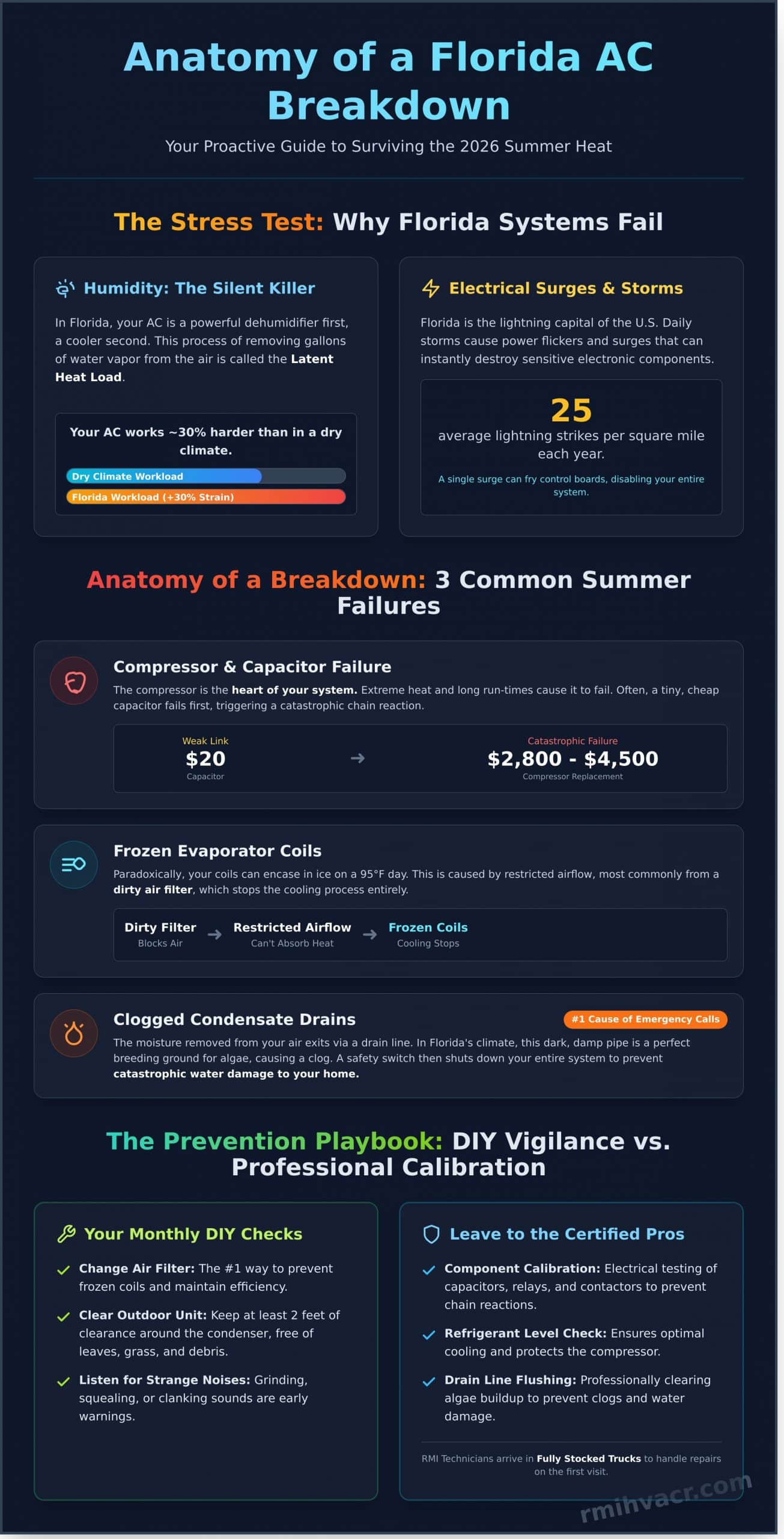 How to Prevent HVAC Breakdown in Summer: The Florida Homeowner’s Guide - Infographic
